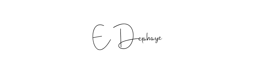 You can use this online signature creator to create a handwritten signature for the name E Delahaye. This is the best online autograph maker. E Delahaye signature style 4 images and pictures png