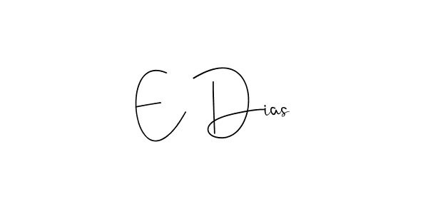 Here are the top 10 professional signature styles for the name E Dias. These are the best autograph styles you can use for your name. E Dias signature style 4 images and pictures png