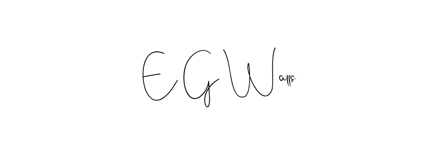Make a beautiful signature design for name E G Walls. Use this online signature maker to create a handwritten signature for free. E G Walls signature style 4 images and pictures png