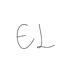 It looks lik you need a new signature style for name E L. Design unique handwritten (Andilay-7BmLP) signature with our free signature maker in just a few clicks. E L signature style 4 images and pictures png