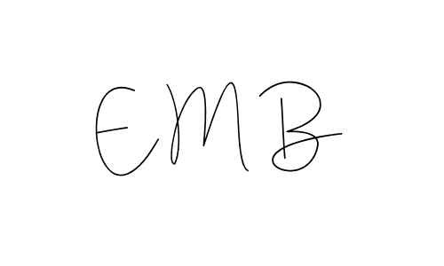 Use a signature maker to create a handwritten signature online. With this signature software, you can design (Andilay-7BmLP) your own signature for name E M B. E M B signature style 4 images and pictures png