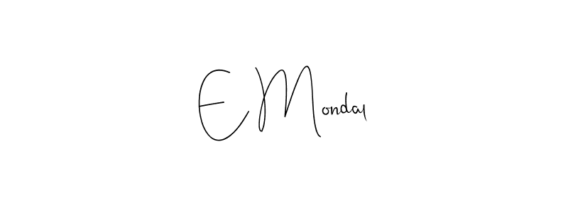 Best and Professional Signature Style for E Mondal. Andilay-7BmLP Best Signature Style Collection. E Mondal signature style 4 images and pictures png