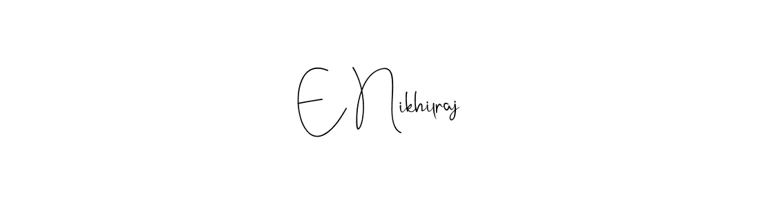 See photos of E Nikhilraj official signature by Spectra . Check more albums & portfolios. Read reviews & check more about Andilay-7BmLP font. E Nikhilraj signature style 4 images and pictures png