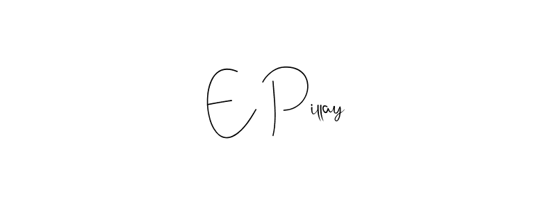 Use a signature maker to create a handwritten signature online. With this signature software, you can design (Andilay-7BmLP) your own signature for name E Pillay. E Pillay signature style 4 images and pictures png