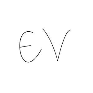 Create a beautiful signature design for name E V. With this signature (Andilay-7BmLP) fonts, you can make a handwritten signature for free. E V signature style 4 images and pictures png