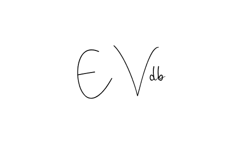 This is the best signature style for the E Vdb name. Also you like these signature font (Andilay-7BmLP). Mix name signature. E Vdb signature style 4 images and pictures png