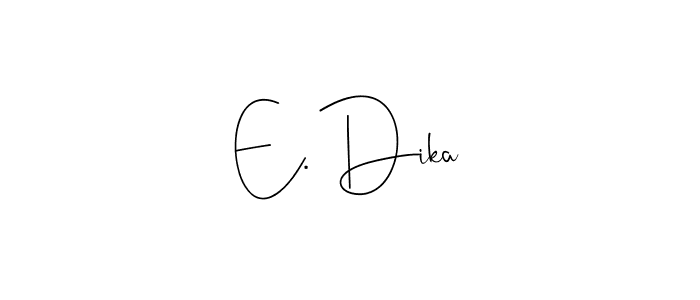 Make a beautiful signature design for name E. Dika. Use this online signature maker to create a handwritten signature for free. E. Dika signature style 4 images and pictures png