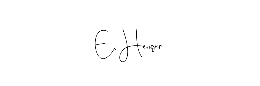 How to Draw E. Henger signature style? Andilay-7BmLP is a latest design signature styles for name E. Henger. E. Henger signature style 4 images and pictures png