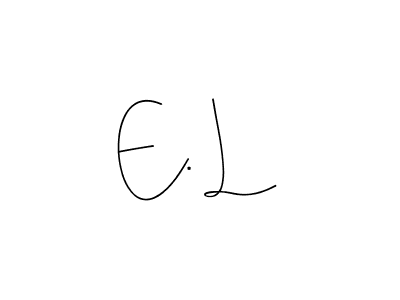 Make a beautiful signature design for name E. L. Use this online signature maker to create a handwritten signature for free. E. L signature style 4 images and pictures png