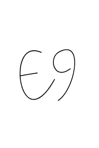 How to make E9 name signature. Use Andilay-7BmLP style for creating short signs online. This is the latest handwritten sign. E9 signature style 4 images and pictures png