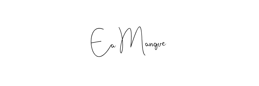 The best way (Andilay-7BmLP) to make a short signature is to pick only two or three words in your name. The name Ea Mangue include a total of six letters. For converting this name. Ea Mangue signature style 4 images and pictures png