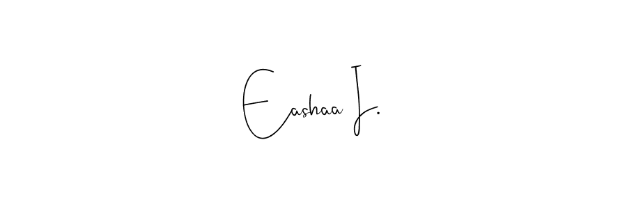 Use a signature maker to create a handwritten signature online. With this signature software, you can design (Andilay-7BmLP) your own signature for name Eashaa I.. Eashaa I. signature style 4 images and pictures png