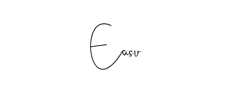 Create your official email sign-off with Easu name in Andilay-7BmLP style. Crisp, clean, and perfectly legible across all screens. Easu signature style 4 images and pictures png