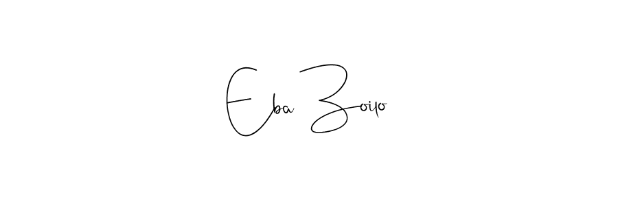 Make a beautiful signature design for name Eba Zoilo. Use this online signature maker to create a handwritten signature for free. Eba Zoilo signature style 4 images and pictures png