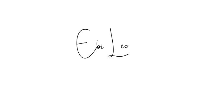 The best way (Andilay-7BmLP) to make a short signature is to pick only two or three words in your name. The name Ebi Leo include a total of six letters. For converting this name. Ebi Leo signature style 4 images and pictures png