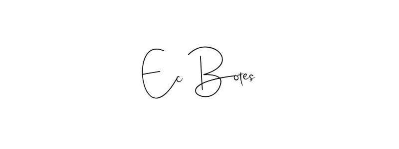 Design your own signature with our free online signature maker. With this signature software, you can create a handwritten (Andilay-7BmLP) signature for name Ec Botes. Ec Botes signature style 4 images and pictures png