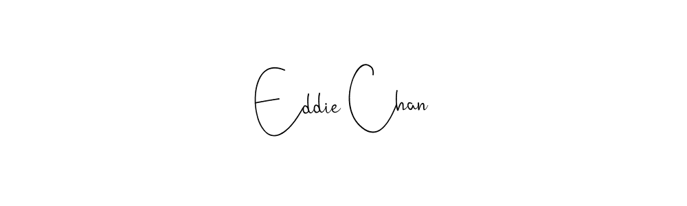 How to make Eddie Chan name signature. Use Andilay-7BmLP style for creating short signs online. This is the latest handwritten sign. Eddie Chan signature style 4 images and pictures png