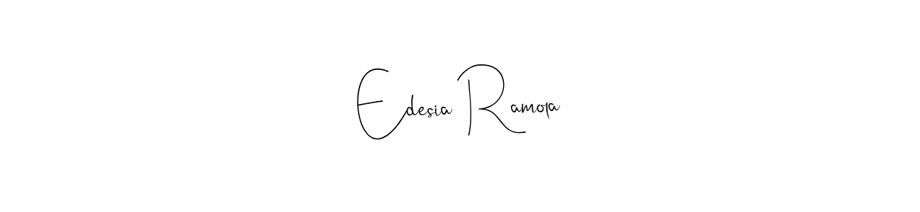 Similarly Andilay-7BmLP is the best handwritten signature design. Signature creator online .You can use it as an online autograph creator for name Edesia Ramola. Edesia Ramola signature style 4 images and pictures png