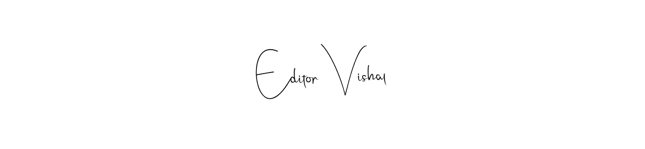Andilay-7BmLP is a professional signature style that is perfect for those who want to add a touch of class to their signature. It is also a great choice for those who want to make their signature more unique. Get Editor Vishal name to fancy signature for free. Editor Vishal signature style 4 images and pictures png