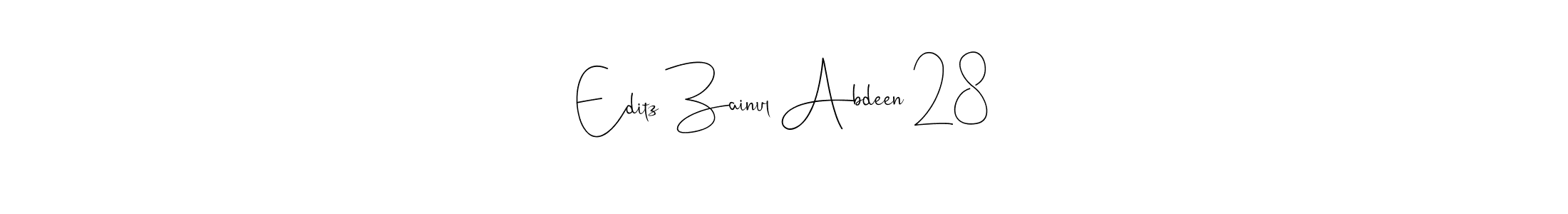 How to make Editz Zainul Abdeen 28 signature? Andilay-7BmLP is a professional autograph style. Create handwritten signature for Editz Zainul Abdeen 28 name. Editz Zainul Abdeen 28 signature style 4 images and pictures png