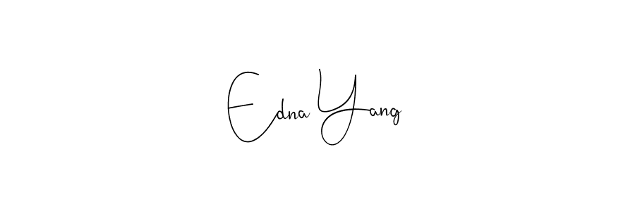 Design your own signature with our free online signature maker. With this signature software, you can create a handwritten (Andilay-7BmLP) signature for name Edna Yang. Edna Yang signature style 4 images and pictures png