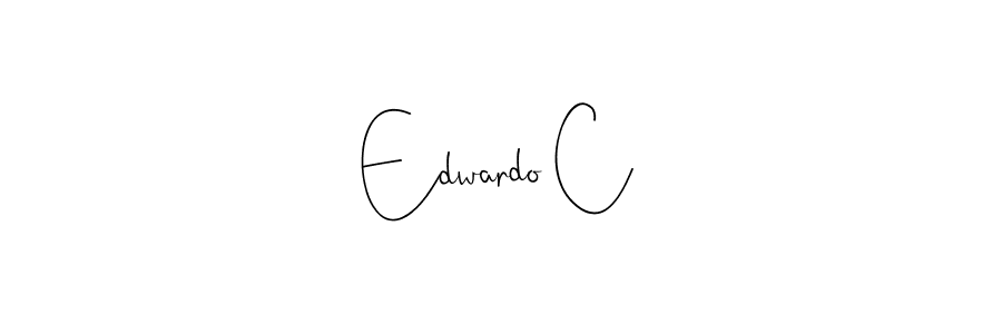 Use a signature maker to create a handwritten signature online. With this signature software, you can design (Andilay-7BmLP) your own signature for name Edwardo C. Edwardo C signature style 4 images and pictures png