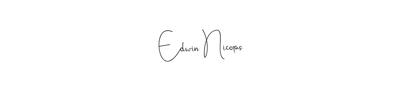 Make a short Edwin Nicolas signature style. Manage your documents anywhere anytime using Andilay-7BmLP. Create and add eSignatures, submit forms, share and send files easily. Edwin Nicolas signature style 4 images and pictures png