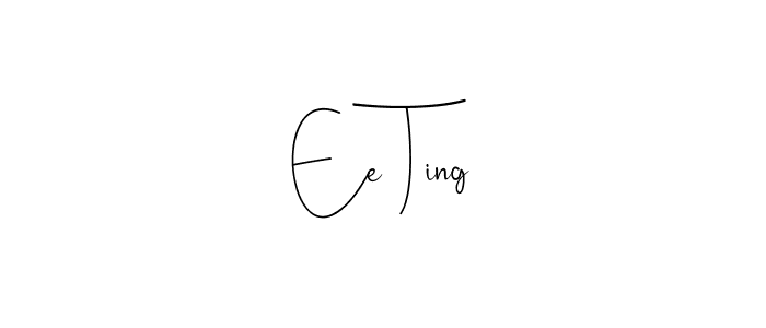 Make a beautiful signature design for name Ee Ting. Use this online signature maker to create a handwritten signature for free. Ee Ting signature style 4 images and pictures png