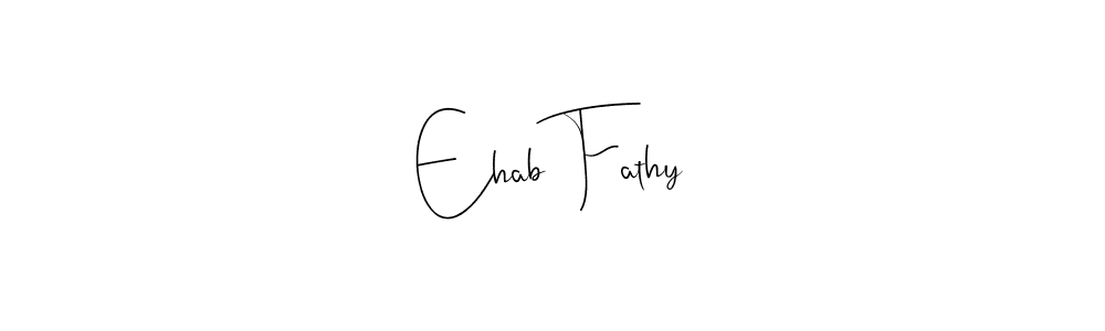 It looks lik you need a new signature style for name Ehab Fathy. Design unique handwritten (Andilay-7BmLP) signature with our free signature maker in just a few clicks. Ehab Fathy signature style 4 images and pictures png