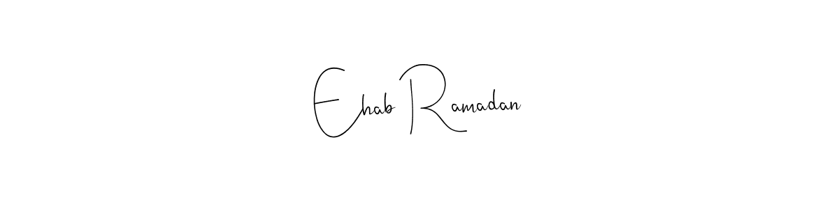 Make a beautiful signature design for name Ehab Ramadan. Use this online signature maker to create a handwritten signature for free. Ehab Ramadan signature style 4 images and pictures png