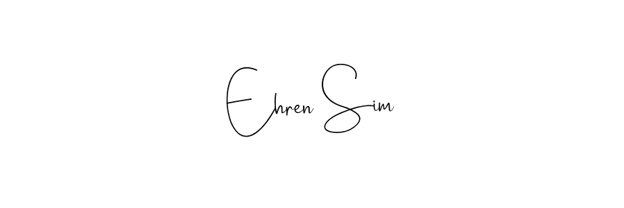 How to Draw Ehren Sim signature style? Andilay-7BmLP is a latest design signature styles for name Ehren Sim. Ehren Sim signature style 4 images and pictures png