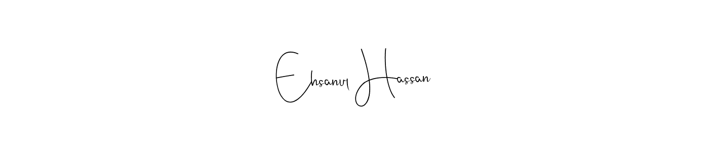 Andilay-7BmLP is a professional signature style that is perfect for those who want to add a touch of class to their signature. It is also a great choice for those who want to make their signature more unique. Get Ehsanul Hassan name to fancy signature for free. Ehsanul Hassan signature style 4 images and pictures png
