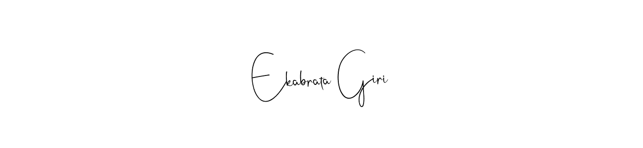 Design your own signature with our free online signature maker. With this signature software, you can create a handwritten (Andilay-7BmLP) signature for name Ekabrata Giri. Ekabrata Giri signature style 4 images and pictures png