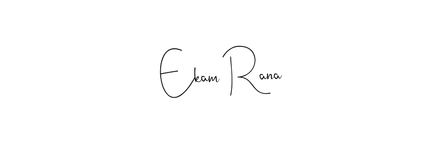 if you are searching for the best signature style for your name Ekam Rana. so please give up your signature search. here we have designed multiple signature styles  using Andilay-7BmLP. Ekam Rana signature style 4 images and pictures png