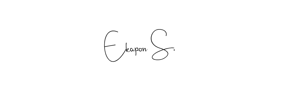 It looks lik you need a new signature style for name Ekapon S.. Design unique handwritten (Andilay-7BmLP) signature with our free signature maker in just a few clicks. Ekapon S. signature style 4 images and pictures png