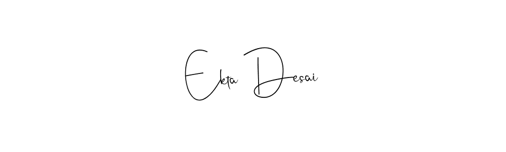 Make a beautiful signature design for name Ekta Desai. Use this online signature maker to create a handwritten signature for free. Ekta Desai signature style 4 images and pictures png