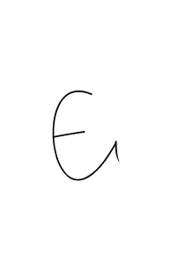 Make a beautiful signature design for name El. With this signature (Andilay-7BmLP) style, you can create a handwritten signature for free. El signature style 4 images and pictures png