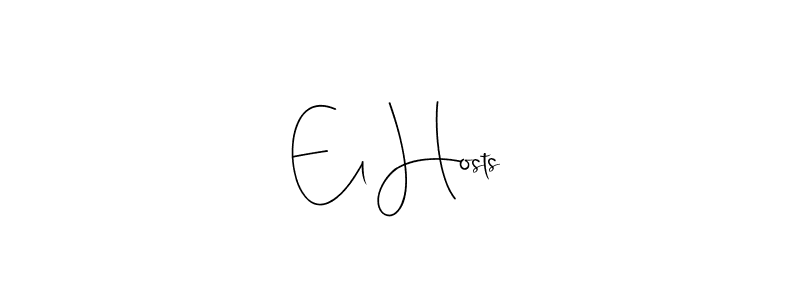 See photos of El Hosts official signature by Spectra . Check more albums & portfolios. Read reviews & check more about Andilay-7BmLP font. El Hosts signature style 4 images and pictures png