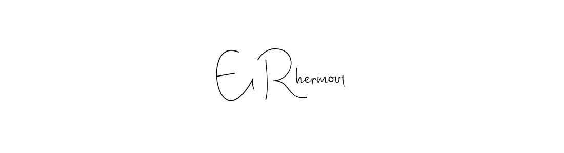 You can use this online signature creator to create a handwritten signature for the name El Rhermoul. This is the best online autograph maker. El Rhermoul signature style 4 images and pictures png