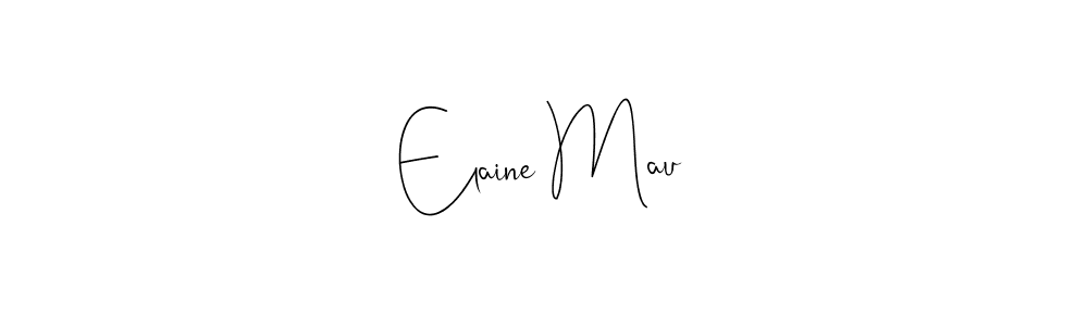 Make a beautiful signature design for name Elaine Mau. Use this online signature maker to create a handwritten signature for free. Elaine Mau signature style 4 images and pictures png