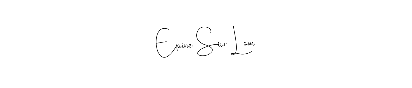 Here are the top 10 professional signature styles for the name Elaine Siw Lam. These are the best autograph styles you can use for your name. Elaine Siw Lam signature style 4 images and pictures png