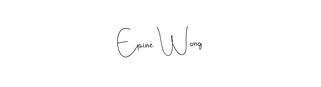 Also You can easily find your signature by using the search form. We will create Elaine Wong name handwritten signature images for you free of cost using Andilay-7BmLP sign style. Elaine Wong signature style 4 images and pictures png