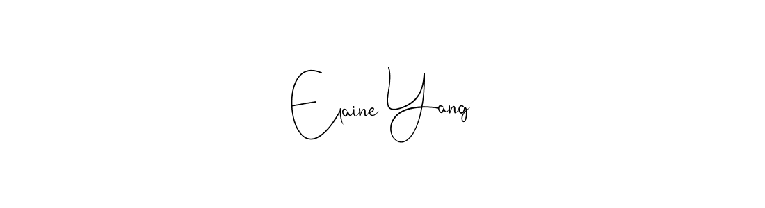 How to make Elaine Yang signature? Andilay-7BmLP is a professional autograph style. Create handwritten signature for Elaine Yang name. Elaine Yang signature style 4 images and pictures png