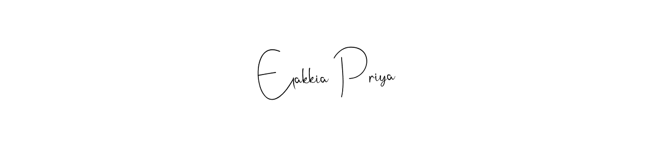 Make a beautiful signature design for name Elakkia Priya. Use this online signature maker to create a handwritten signature for free. Elakkia Priya signature style 4 images and pictures png