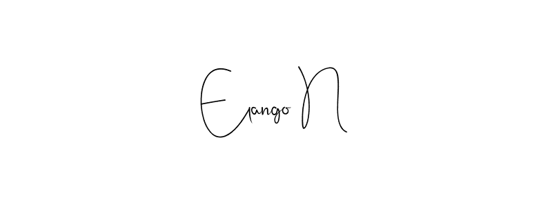 Also we have Elango N name is the best signature style. Create professional handwritten signature collection using Andilay-7BmLP autograph style. Elango N signature style 4 images and pictures png