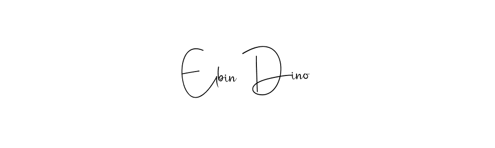 Also we have Elbin Dino name is the best signature style. Create professional handwritten signature collection using Andilay-7BmLP autograph style. Elbin Dino signature style 4 images and pictures png