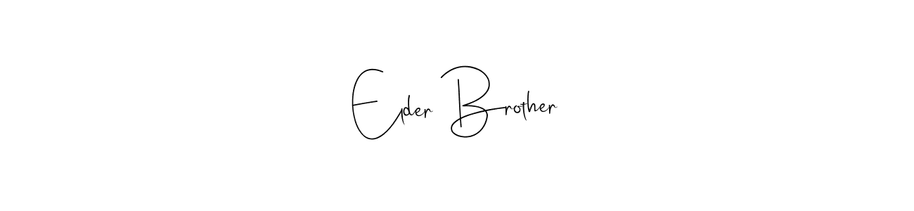 The best way (Andilay-7BmLP) to make a short signature is to pick only two or three words in your name. The name Elder Brother include a total of six letters. For converting this name. Elder Brother signature style 4 images and pictures png