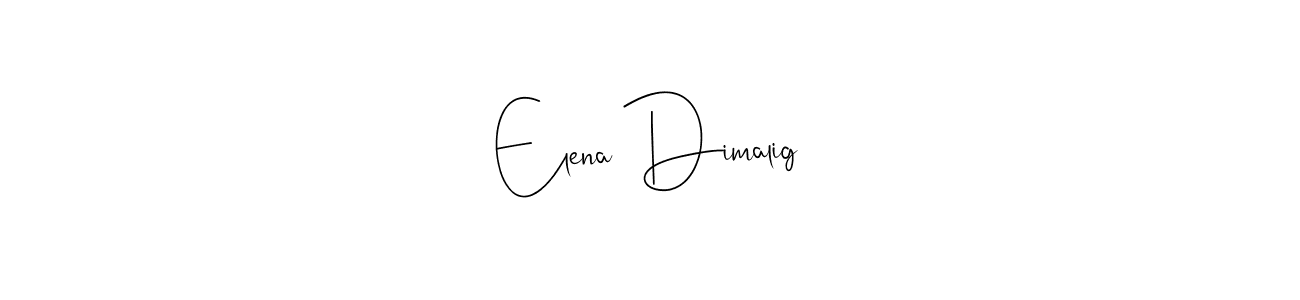 Make a beautiful signature design for name Elena Dimalig. Use this online signature maker to create a handwritten signature for free. Elena Dimalig signature style 4 images and pictures png