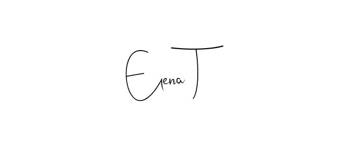 Make a beautiful signature design for name Elena T. Use this online signature maker to create a handwritten signature for free. Elena T signature style 4 images and pictures png