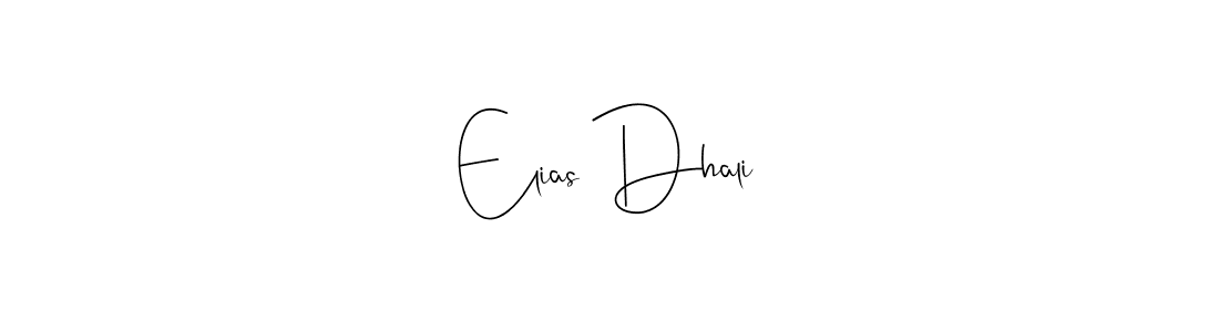 You should practise on your own different ways (Andilay-7BmLP) to write your name (Elias Dhali) in signature. don't let someone else do it for you. Elias Dhali signature style 4 images and pictures png
